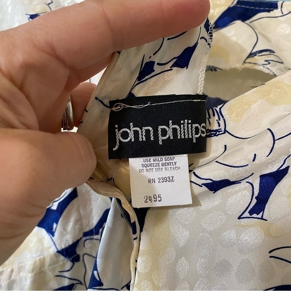 Vintage 1980’s Floral Mix Pattern Mini Dress Sz 16w - Picture 2 of 10